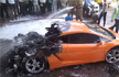 Rs. 2.5 Crore Lamborghini Gallardo Seen on Fire in Delhi